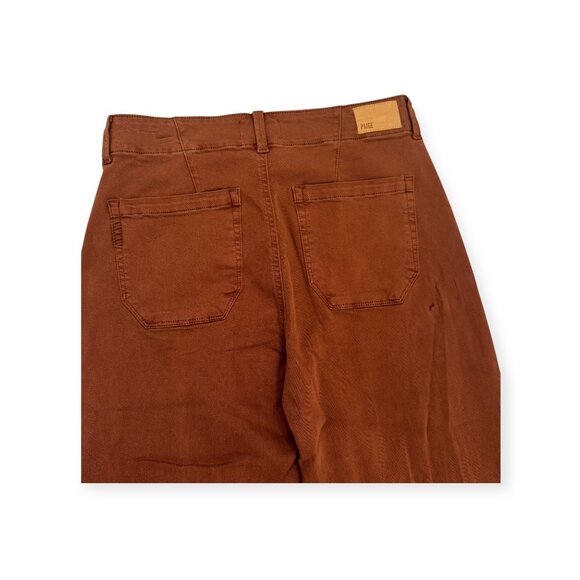 NWT PAIGE Brooklyn 31" Vintage Mocha Bisque Wide Leg Pants Sz 29 - Picture 9 of 12